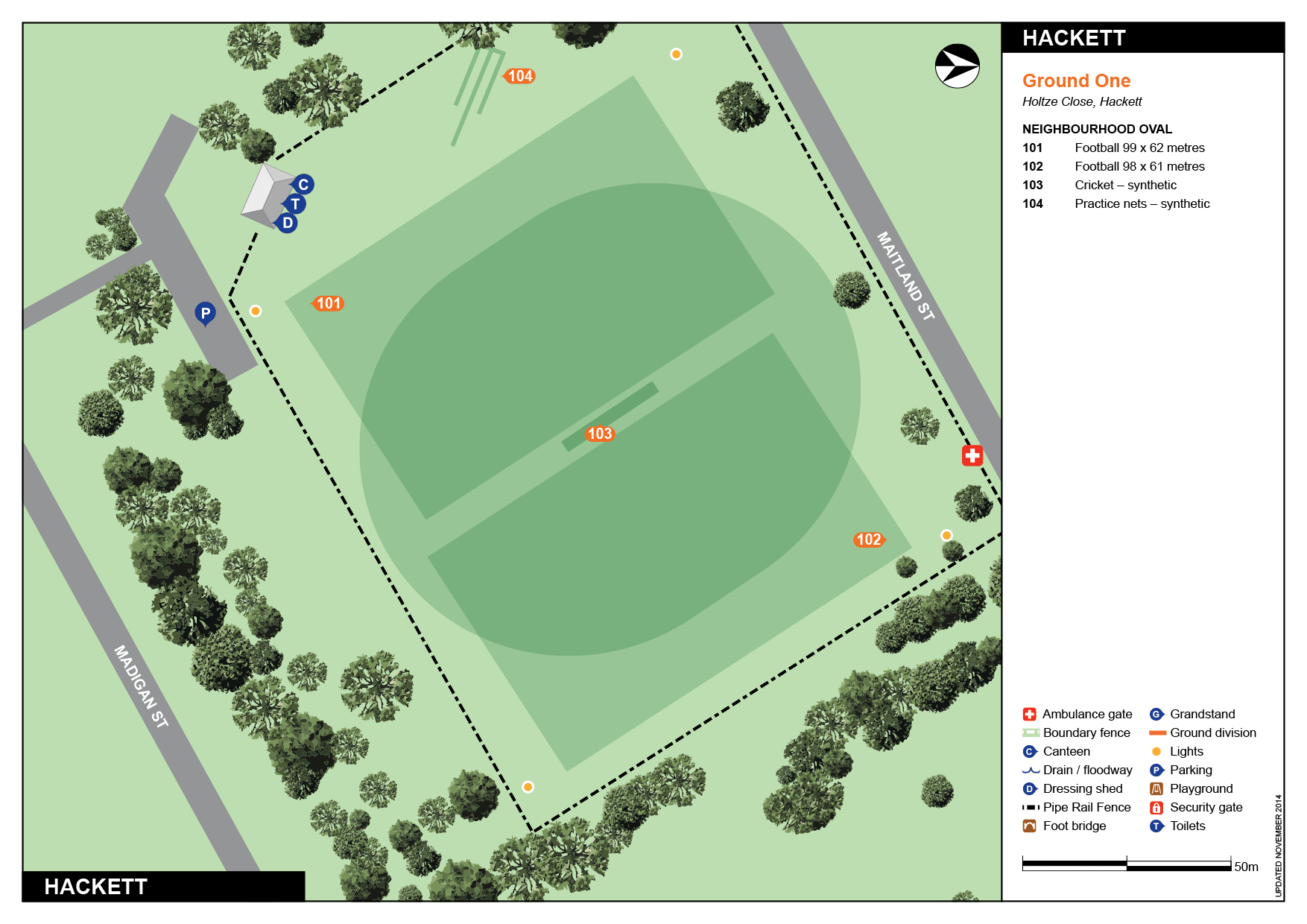 Hackett 1 ACT Sport and Recreation