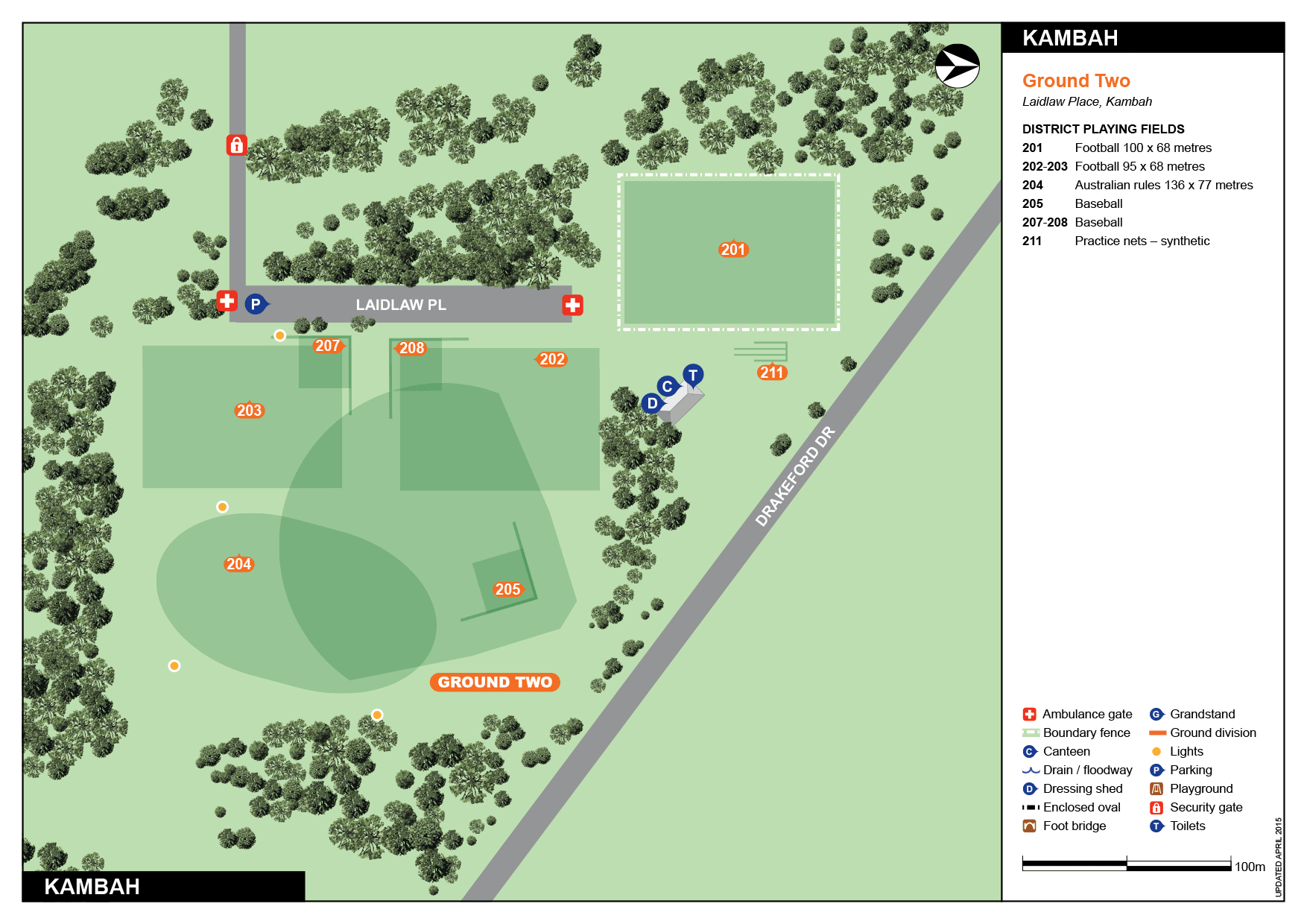 Kambah 2 ACT Sport And Recreation Local Ssr   Kambah 2 Field Map