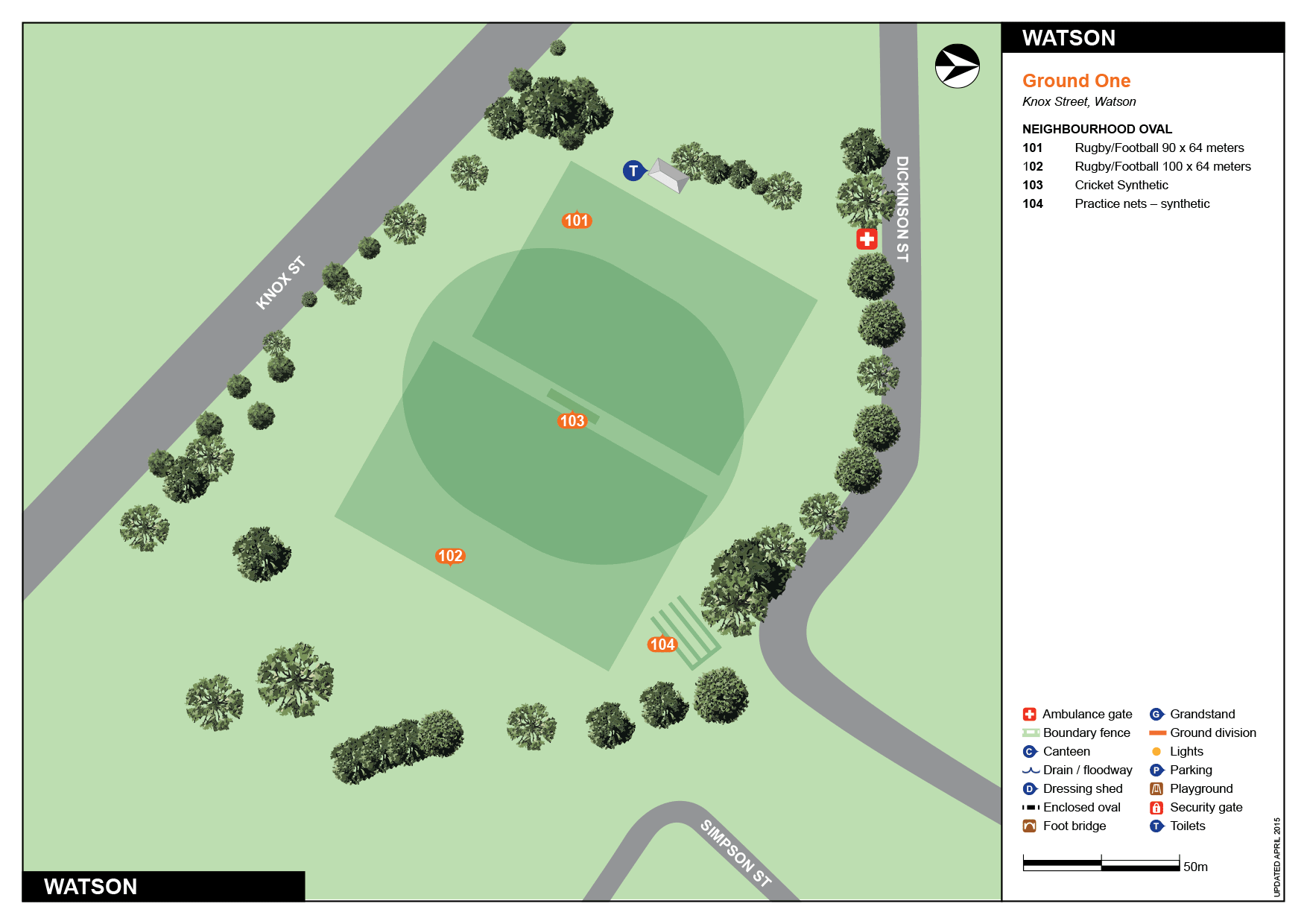 Watson 1 ACT Sport and Recreation